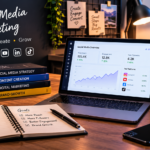 Cinematic Social Media Marketing Desk