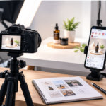 Modern Digital Marketing Workspace Collage